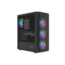 PC skříň Fury SHOBO/Midi Tower/Transpar./Černá