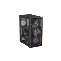 Počítačová skříň Genesis DIAXID 605 ARGB/Midi Tower/Transpar./Černá