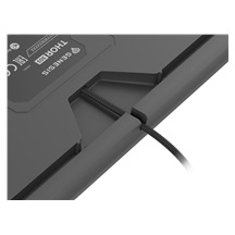 Genesis tichá herní klávesnice THOR 303/RGB/Outemu Peach Silent/Drátová USB/CZ-SK layout/Černá