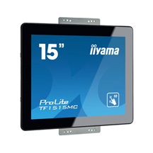 15" iiyama TF1515MC-B2: TN, XGA, capacitive, 10P, 350cd/m2, VGA, DP, HDMI, černý