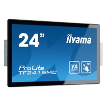 24" iiyama TF2415MC-B2: VA, FullHD, capacitive, 10P, 350cd/m2, VGA, DP, HDMI, černý