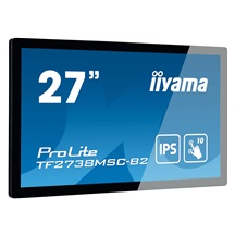 27" iiyama TF2738MSC-B2: IPS, FullHD, capacitive, 10P, 500cd/m2, DP, HDMI, DVI, 16/7, IP1X, černý
