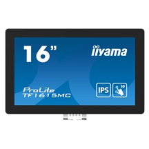 16" iiyama TF1615MC-B1: FHD,10P,IP65,HDMI,DP,VGA