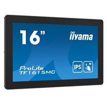 16" iiyama TF1615MC-B1: FHD,10P,IP65,HDMI,DP,VGA
