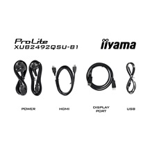 iiyama ProLite/XUB2492QSU-B1/23,8"/IPS/QHD/100Hz/0,5ms/Black/3R