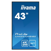 43" iiyama LH4341UHS-B2:IPS,4K UHD,500cd,repro