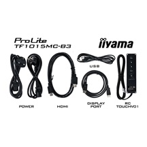 10" iiyama TF1015MC-B3: WXGA,10P,VGA,HDMI,DP