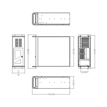 DATACOM 19" Case IPC 4U/485mm Černý bez PSU