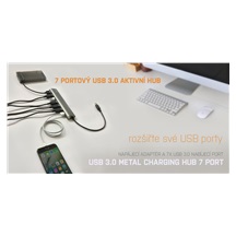 i-tec USB 3.0 Metal Charging HUB 7 Port