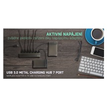 i-tec USB 3.0 Metal Charging HUB 7 Port