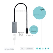 i-tec USB-C Metal 2.5Gbps Ethernet Adapter