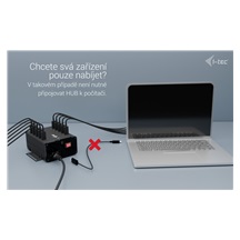 i-tec USB-C/USB-A Metal Charging + Data HUB, 15W/port, 10x USB-C, 180W