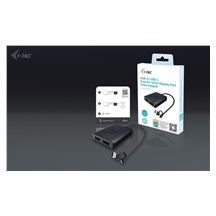 i-tec USB-A/USB-C Dual 4K DP Video Adapter