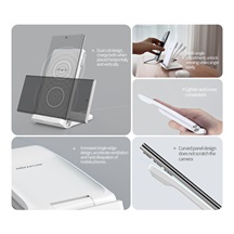 Nillkin PowerTrio 3v1 Bezdrátová Nabíječka pro Samsung Watch White