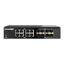 QNAP switch QSW-3216R-8S8T (8x 10G GbE porty + 8x 10G SFP+ porty, poloviční šířka)