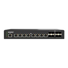 QNAP řízený průmyslový switch QSW-IM3216-8S8T: 16x 10G porty (8x 10Gb SFP+ a 8x 10Gb RJ-45)