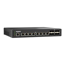QNAP řízený průmyslový switch QSW-IM3216-8S8T: 16x 10G porty (8x 10Gb SFP+ a 8x 10Gb RJ-45)