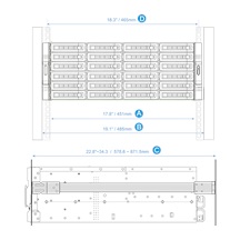 QNAP A02 rail kit, max. load 35 kg (RAIL-A02-90)