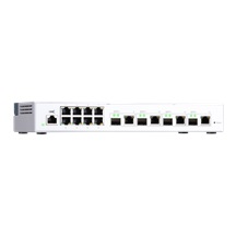 QNAP řízený switch QSW-M408-4C (12 portů: 8x Gigabit port + 4x 10G SFP+ / 10GbE kombo porty)