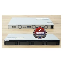 QNAP TS-435XeU-4G (2,2GHz, 4GB RAM, 4x SATA, 2x M.2 NVMe, 2x 2,5GbE, 2x 10GbE SFP+, malá hloubka)