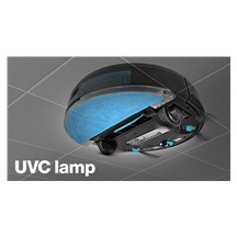 Salente G4, robotický vysavač, stírání vodou, UVC sterilizace, černý