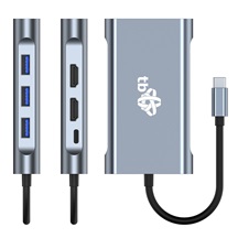 TB Touch USB C 8v1 - HDMI 2x, USB, VGA, RJ45, PD