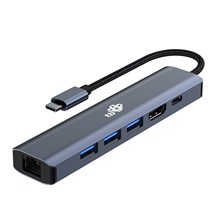 TB Touch USB C 6v1 - HDMI, USBx3, PD, RJ-45