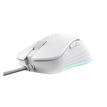 Trust GXT924W YBAR+/Herní/Optická/Pro praváky/25 600 DPI/Drátová USB/Bílá