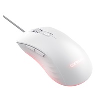 Trust GXT924W YBAR+/Herní/Optická/Pro praváky/25 600 DPI/Drátová USB/Bílá