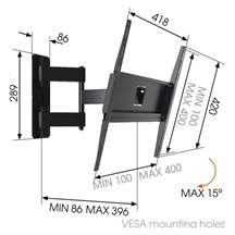 LCD rameno Vogel´s  MA3040, 32-55", 3 klouby
