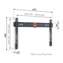 Vogel's TVM 1603, fixní TV držák pro obrazovky 40-100", 75 kg