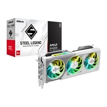 ASRock VGA AMD Radeon RX 9070 XT Steel Legend 16GB, RX 9070 XT, 16GB GDDR6, 3xDP, 1xHDMI