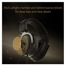ASUS sluchátka TUF Gaming H3 Gun Metal, Gaming Headset, černo-šedá