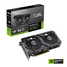ASUS VGA NVIDIA GeForce RTX 4060 Ti DUAL OC 16G EVO, 16G GDDR6, 3xDP, 1xHDMI