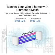 ASUS ZenWifi BT10 3-pack, WiFi7 Extendable Router, AiMesh, 2x WAN/LAN, 1x LAN, 1x 3.0