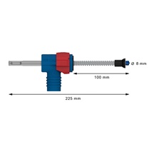 Bosch sada vrtáků do betonu EXPERT SDS Clean plus-8X, 8 × 100 × 225 mm