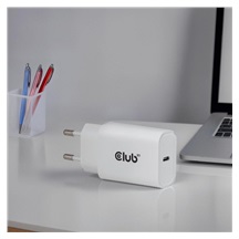 Club3D Nabíječka, USB-C, Power Delivery 15V/2A, 2-pack, bílá