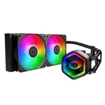 Cooler Master vodní chladič MasterLiquid 240 Core II, 2x120mm, LGA1851, AM5, černá