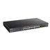 D-Link DGS-1250-28XMP 28-port Gigabit Smart PoE Switch, 24x GbE PoE+, 4x SFP+, PoE 370W