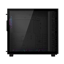GIGABYTE case GB-AC400G ST, Mid Tower, 1x USB-C, 2x USB3.0, Průhledná bočnice, 4x ARGB 120mm Fan, černá