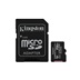 Kingston MicroSDXC karta 256GB Canvas Select Plus 100R A1 C10 Card + SD adaptér