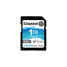 Kingston SDXC karta 1TB Canvas Go! Plus, R:170/W:90MB/s, Class 10, UHS-I, U3, V30