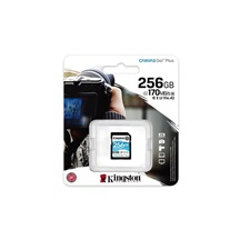 Kingston SDXC karta 256GB Canvas Go! Plus, R:170/W:90MB/s, Class 10, UHS-I, U3, V30