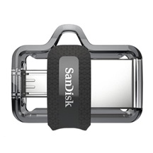 SanDisk Flash Disk 256GB Ultra, Dual USB Drive m3.0, OTG