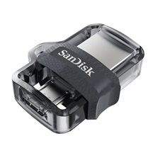 SanDisk Flash Disk 256GB Ultra, Dual USB Drive m3.0, OTG