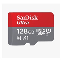 SanDisk MicroSDXC karta 128GB Ultra (100MB/s, Class 10, Android) + adaptér