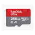 SanDisk MicroSDXC karta 256GB Ultra (100MB/s, Class 10, Android) + adaptér