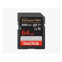 SanDisk SDXC karta 64GB Extreme PRO (200 MB/s Class 10, UHS-I U3 V30)