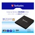 VERBATIM externí mechanika DVD-RW Rewriter USB-C, černá + NERO