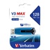 VERBATIM Flash Disk 128GB V3 MAX, USB 3.0, modrá